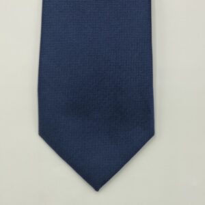 Gravata Azul Marinho Lisa Semi Slim 7,5 x 1,52 Cm