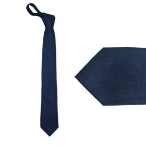 Gravata Azul Marinho Lisa Semi Slim 7,5 x 1,52 Cm