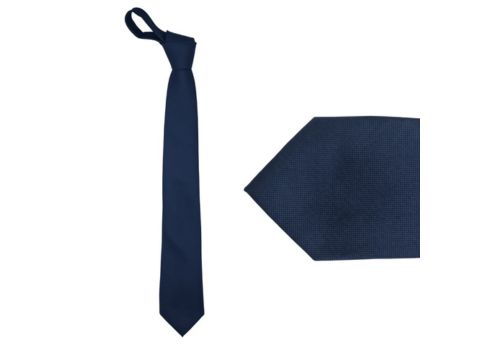 Gravata azul marinho lisa semi slim premium para looks elegantes – MS Stilos.