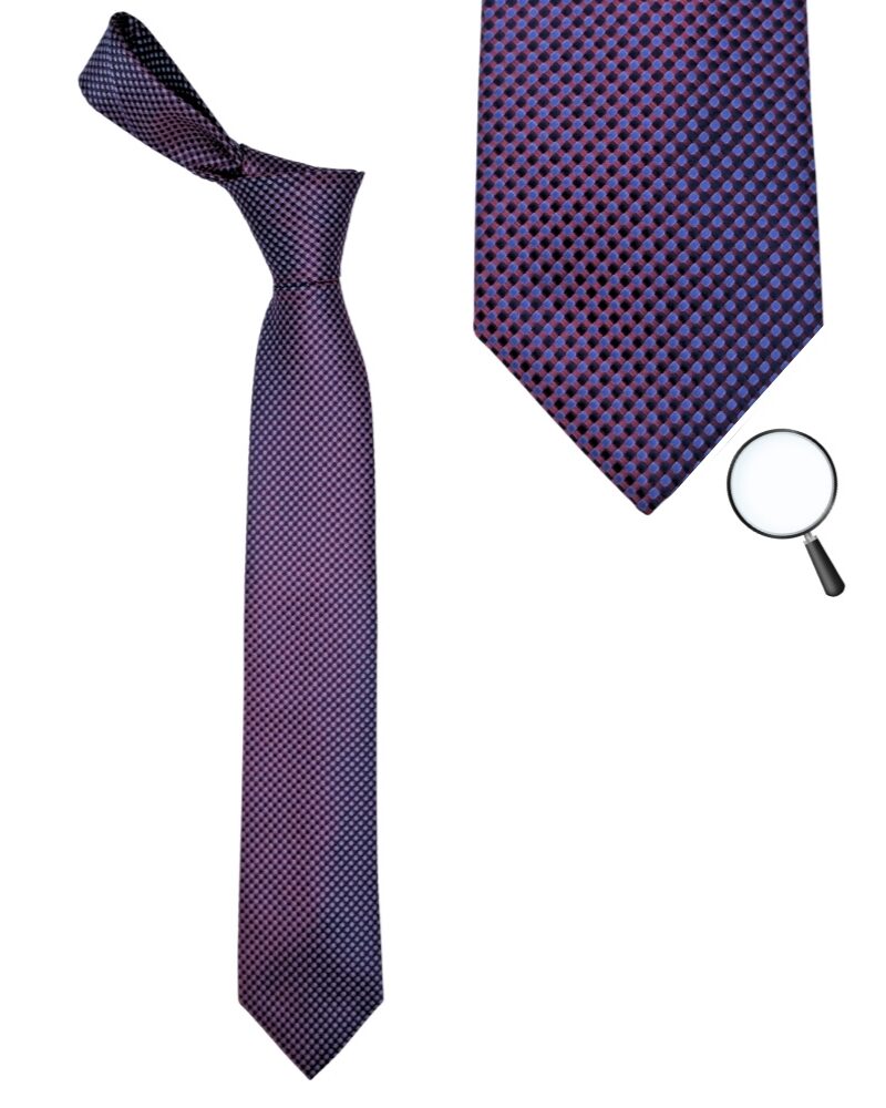 Gravata masculina Bergamo New York destacando padrão geométrico sofisticado