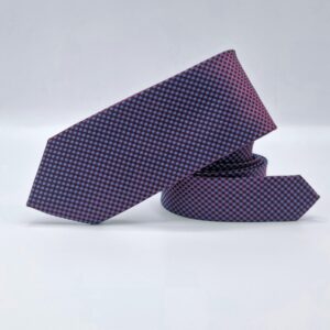 Gravata masculina roxa Bergamo New York com estampa