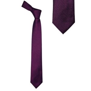 Gravata Stacy Adams roxa masculina com design clássico e caimento tradicional