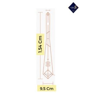 Gravata 100% SEDA Marca MURANO / Marron escuro 9,5 cm x 1,54 Cm Tradicional