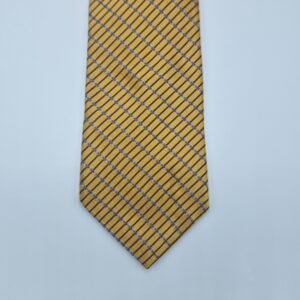 Gravata 100% SEDA Marca IKE-BEHAR NEW YORK / Dourada escuro 10,5 cm x 1,51 Cm Tradicional