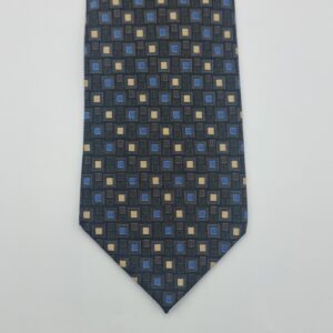 Gravata 100% SEDA- Marca JACQUES - ESTIER / Chumbo escuro 10 cm x 1,47 Cm Tradicional