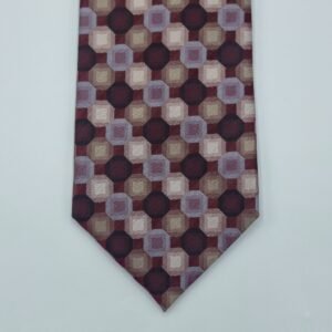 Gravata 100% SEDA Marca Marca Van - HeuseN / Vinho- 9 cm x 1,46 Cm Tradicional