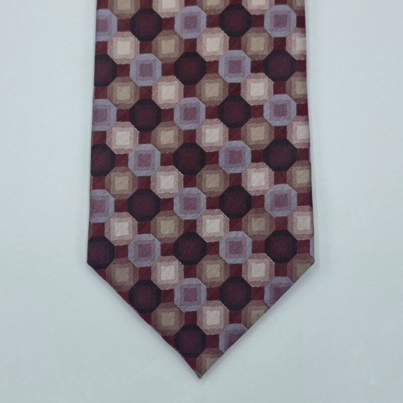 Gravata 100% SEDA Marca Marca Van - HeuseN / Vinho- 9 cm x 1,46 Cm Tradicional