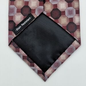 Gravata 100% SEDA Marca Marca Van - HeuseN / Vinho- 9 cm x 1,46 Cm Tradicional