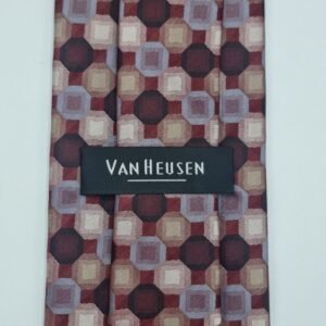 Gravata 100% SEDA Marca Marca Van - HeuseN / Vinho- 9 cm x 1,46 Cm Tradicional