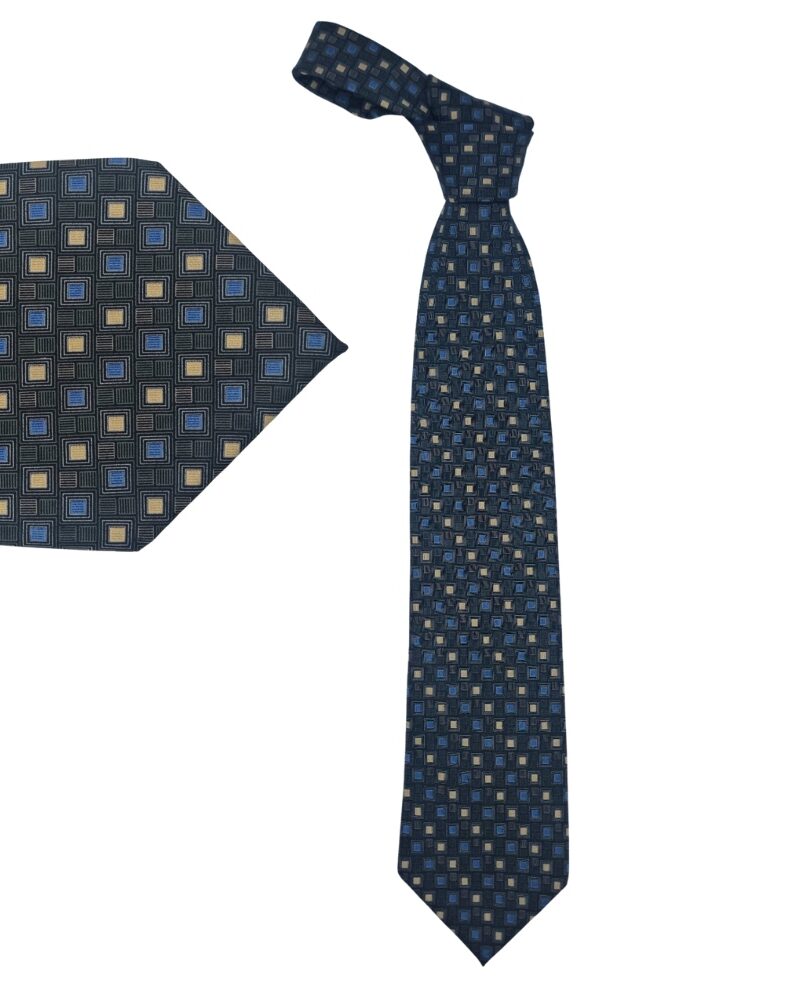 Gravata chumbo escuro em seda 100 por cento da marca Jacques Estier