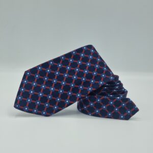 Detalhe do tecido da gravata Turnbull Asser em seda produzida na Inglaterra