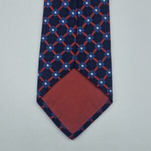 Verso da gravata Turnbull Asser em seda com etiqueta de origem inglesa