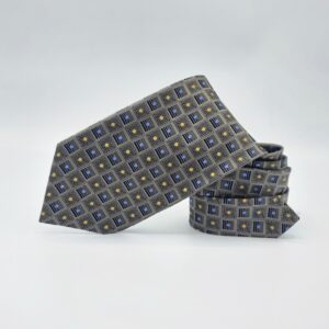 Detalhe do tecido da gravata verde escuro em seda Chas Reed Collection tradicional