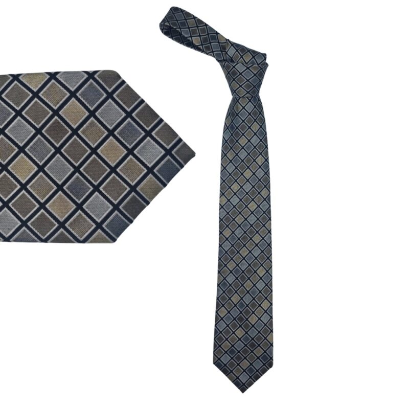 Gravata verde escuro em seda 100 por cento da marca Kenneth Cole Reaction