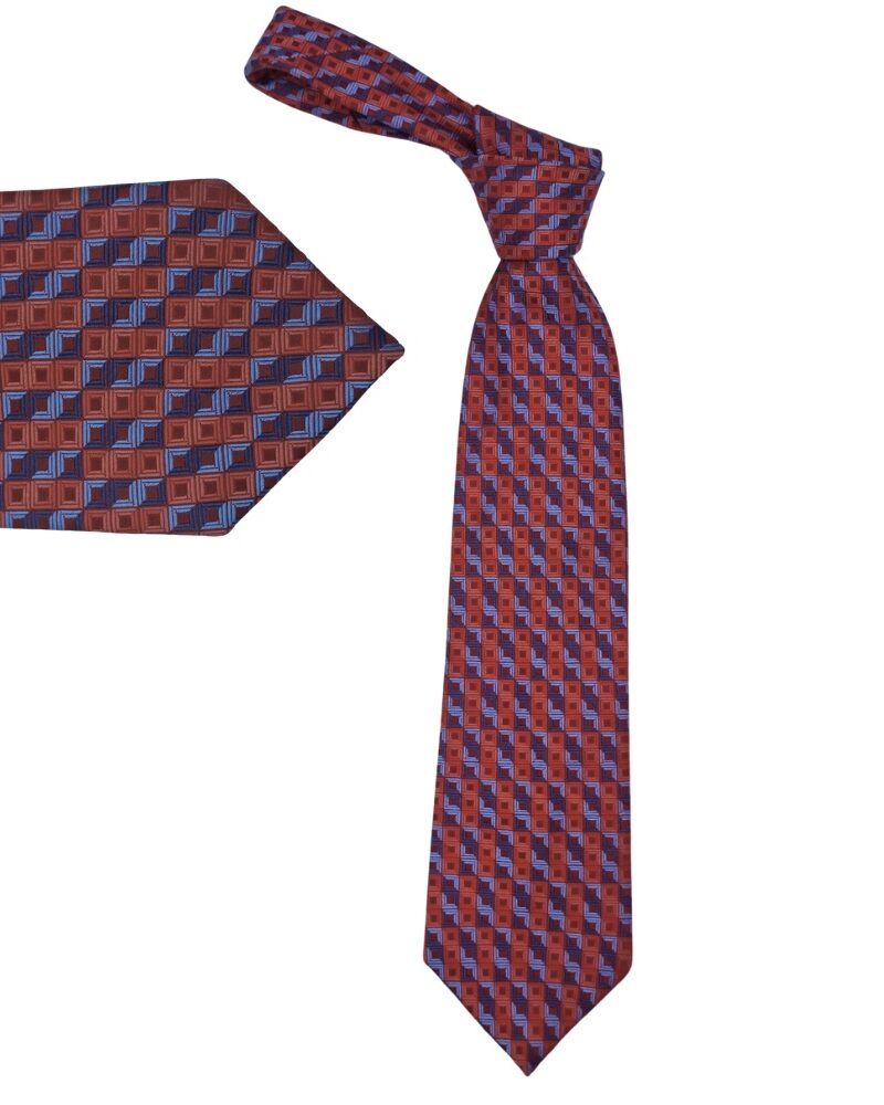 Gravata vermelha em seda 100 por cento da marca J.S. Blank Collection