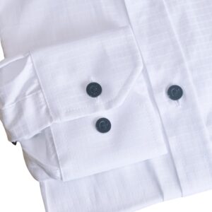 Camisa Italiana Branca Xadrez Quadriculado