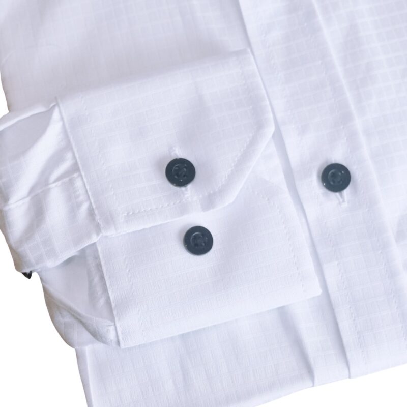 Camisa Italiana Branca Xadrez Quadriculado