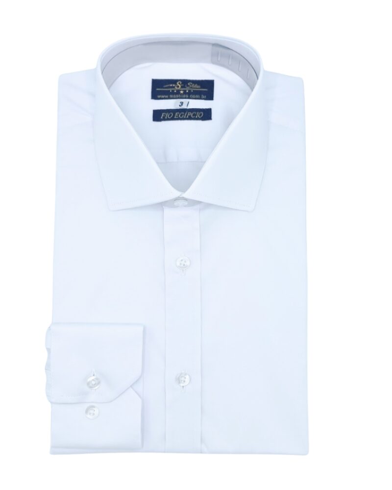 Camisa Egípcio com Elastano Italiana Tecido Liso