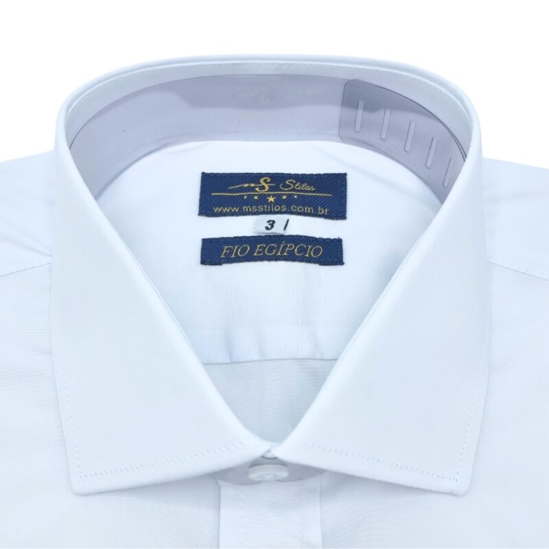 Camisa Egípcio com Elastano Italiana Tecido Liso