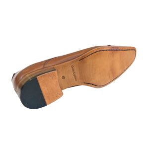 Sapato Social Ms Stilos Marrom Caramelo Derby Sola Couro