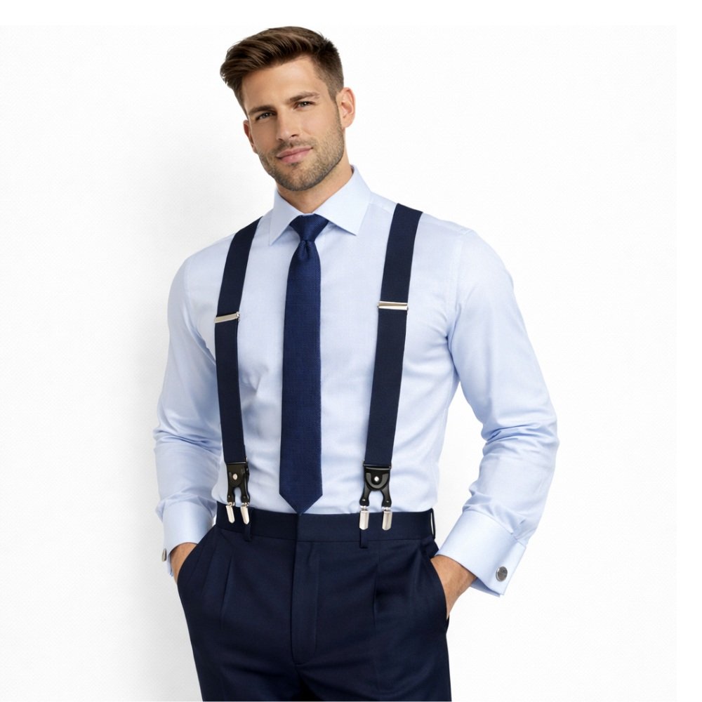Suspensório Masculino Azul Marinho