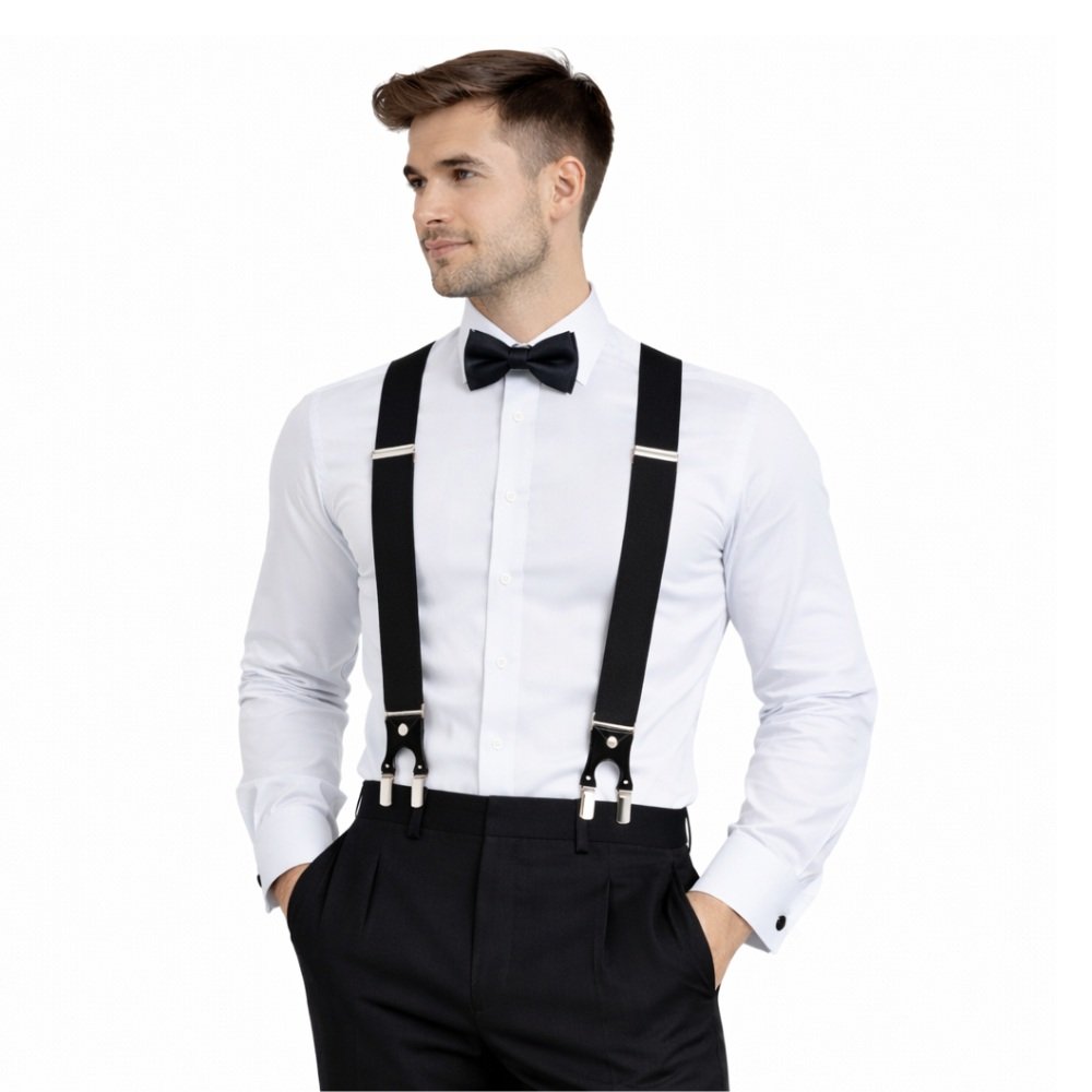 Suspensório Masculino Preto