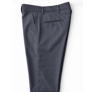 Calça Alfaiataria Super Viscose Cinza Chumbo Elegância Executiva Premium