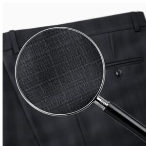 Calça Alfaiataria Gales Super Viscose Premium 30% Preto Executivo de Alto Padrão