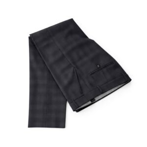 Calça Alfaiataria Gales Super Viscose Premium 30% Preto Executivo de Alto Padrão