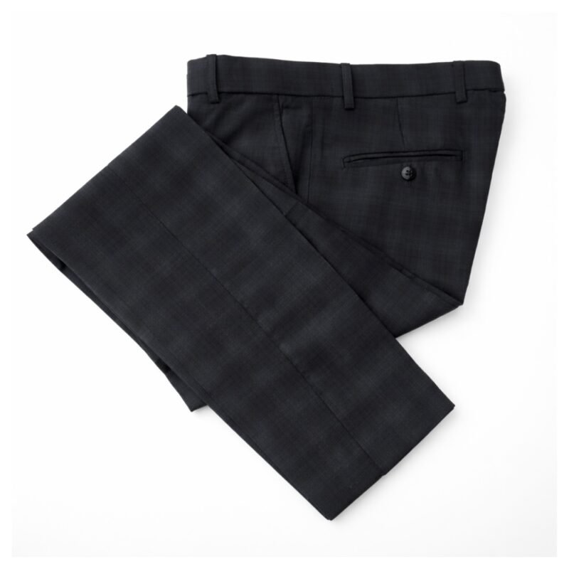 Calça Alfaiataria Gales Super Viscose Premium 30% Preto Executivo de Alto Padrão