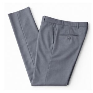 Calça de Alfaiataria Super Viscose Cinza Caimento Premium