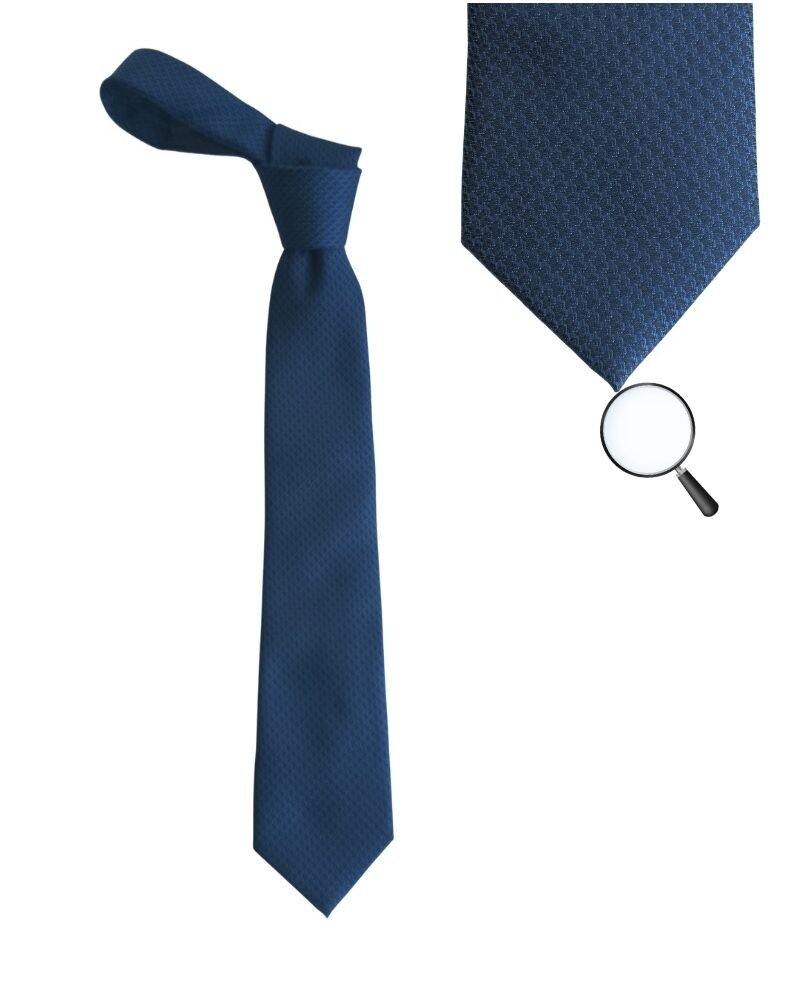 Gravata Reaction Kenneth Cole Azul Texturizada Sofisticação Discreta e Elegância Moderna 8,cm x 1,47 Cm Tradicional