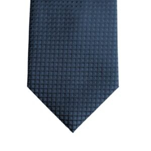 Gravata Karl Lagerfeld Paris Azul Escuro Texturizada Elegância e Sofisticação Contemporânea 8,cm x 1,48 Cm Tradicional