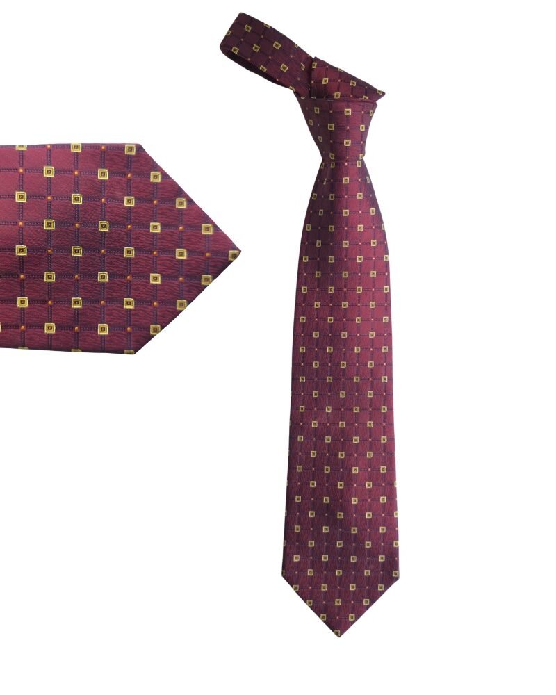 Gravata Belisi 100% Seda Bordô Estruturada – Clássica Encorpada e de Forte Presença- 10 cm/ 1,50 cm Tradicional Larga