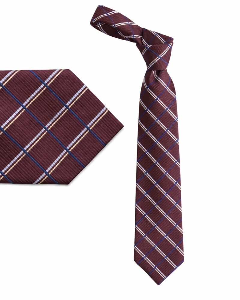 Gravata Andrew’s Ties Made in Italy 100% Seda Vinho Premium – Encorpada Robusta e de Luxo- 10 cm/ 1,52 cm Tradicional Larga