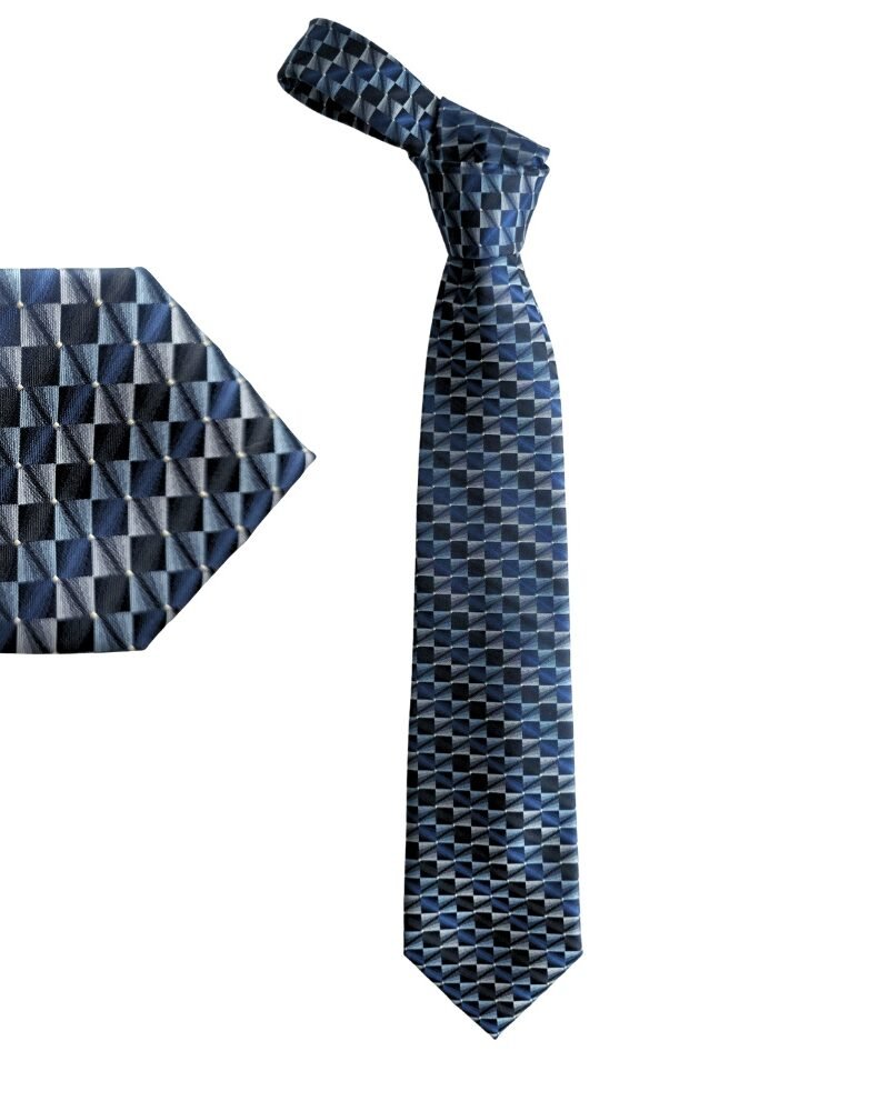 Gravata Van Heusen Premium em Poliéster Encorpado Azul Marinho Larga Robusta e de Presença -9,5 cm/ 1,49 cm Tradicional Larga