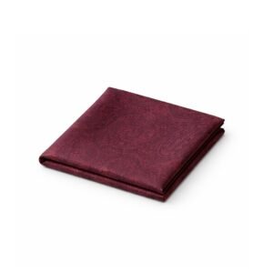 Lenço de Bolso Bordô Paisley Texturizado Elegância Nobre Ms Stilos