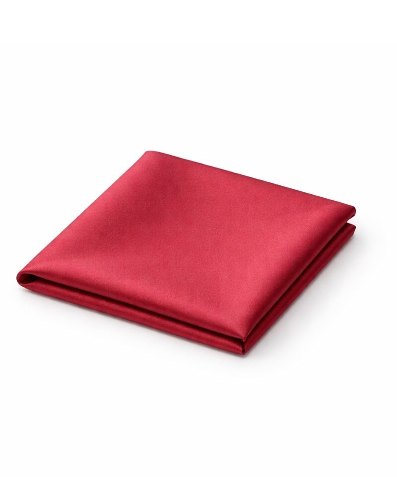 Lenço de Bolso Vermelho Clássico Acetinado Sofisticação Pura Ms Stilos