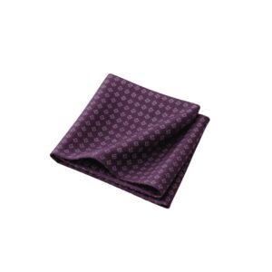 Lenço de Bolso Bordô com Microestampa Geométrica Sofisticação Discreta Ms Stilos