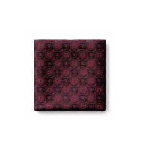 Lenço de Bolso Bordô Ornamental Elegância Profunda e Distinta Ms Stilos