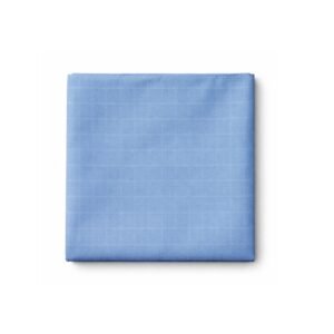 Lenço de Bolso Azul Sereno com Padronagem Sutil Elegância Atemporal Ms Stilos