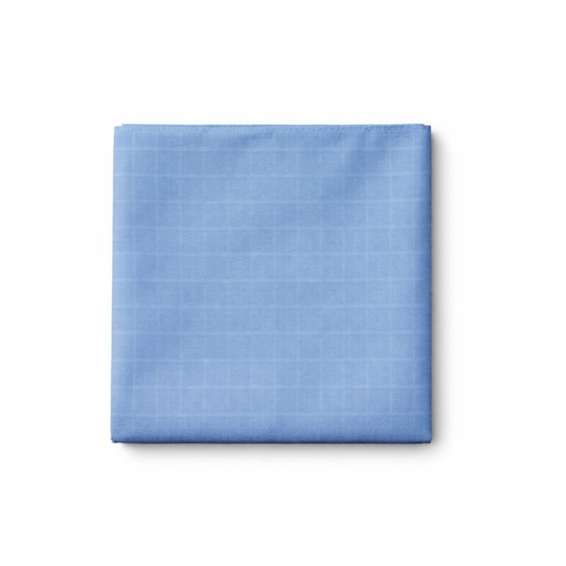 Lenço de Bolso Azul Sereno com Padronagem Sutil Elegância Atemporal Ms Stilos