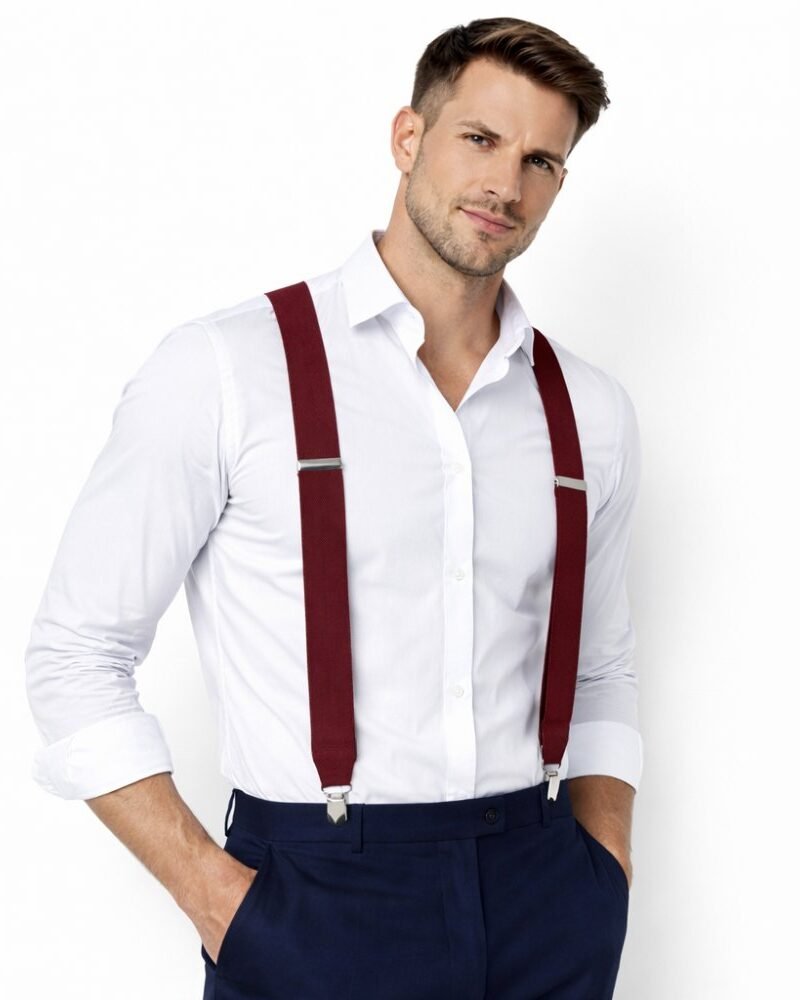 Suspensório Masculino Vinho