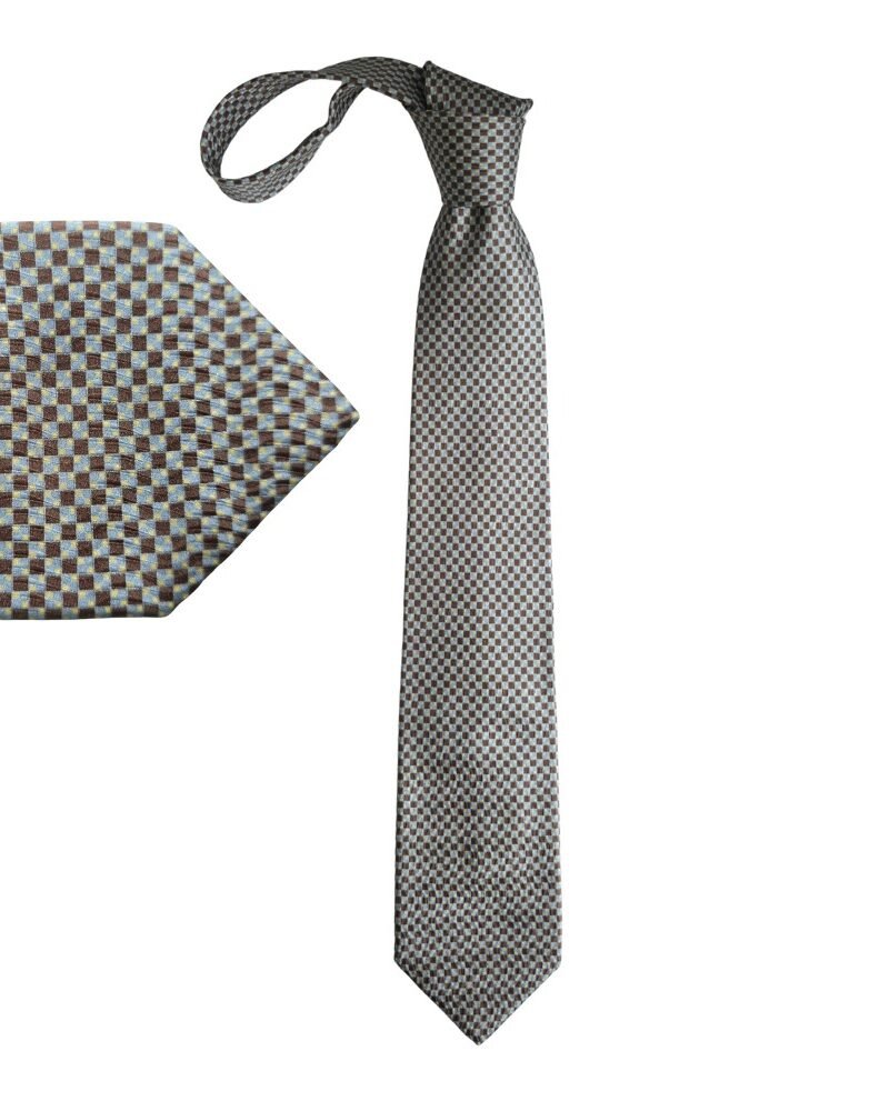 Gravata 100% Seda Italiana Petroni Marrom 9 cm/ 1,60 cm Tradicional