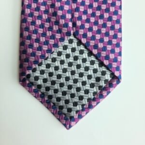 Gravata Haines & Donner of London 100% Seda – Modelo Robusto e Encorpado com Padrão Marcante -8,5 cm/ 1,47 cm Tradicional Largo