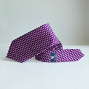 Gravata Haines & Donner of London 100% Seda – Modelo Robusto e Encorpado com Padrão Marcante -8,5 cm/ 1,47 cm Tradicional Largo