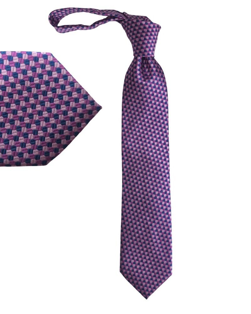 Gravata Haines & Donner of London 100% Seda – Modelo Robusto e Encorpado com Padrão Marcante -8,5 cm/ 1,47 cm Tradicional Largo