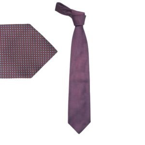 Gravata Lands’ End 100% Seda – Modelo Largo, Robusto e com Nó Volumoso-9 cm/ 1,46 cm Tradicional Largo