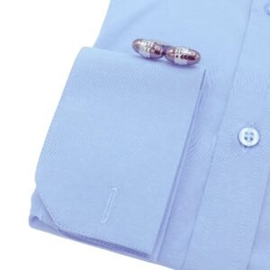 Camisa Azul Claro Lisa Sulfite Italiana