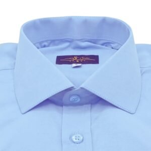 Camisa Azul Claro Lisa Sulfite Italiana